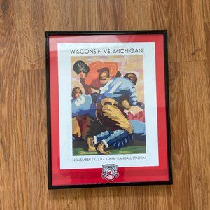 Wisconsin Badgers NCAA CAMP RANDALL STADIUM 100th ANNIVERSARY Wall Art Print!
